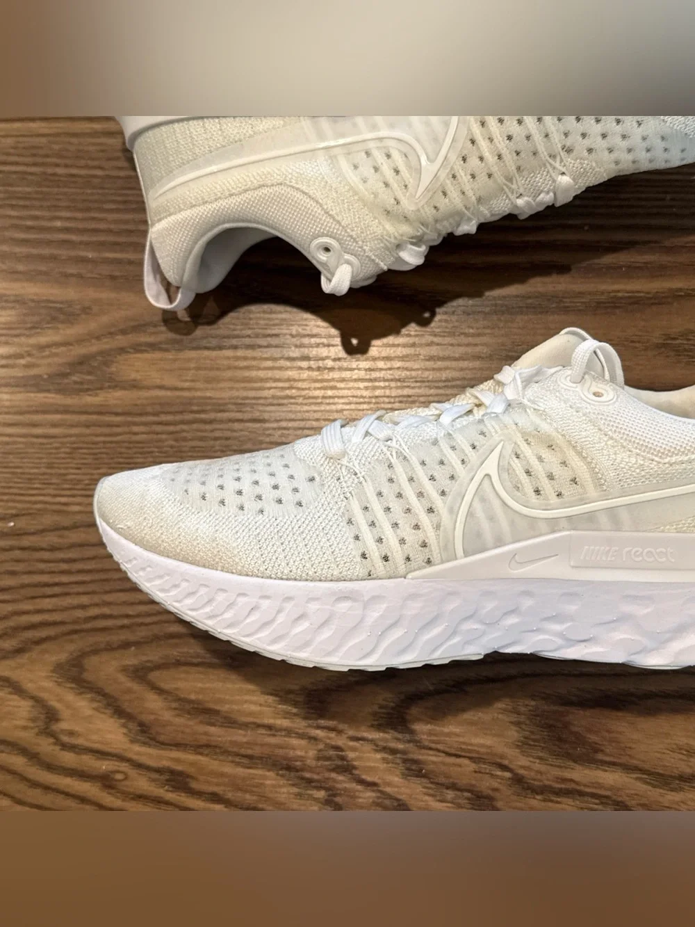 Nike React Infinity Run FK 2 White/Pure Platinum Shoes CT2357-103 Men's Size 9